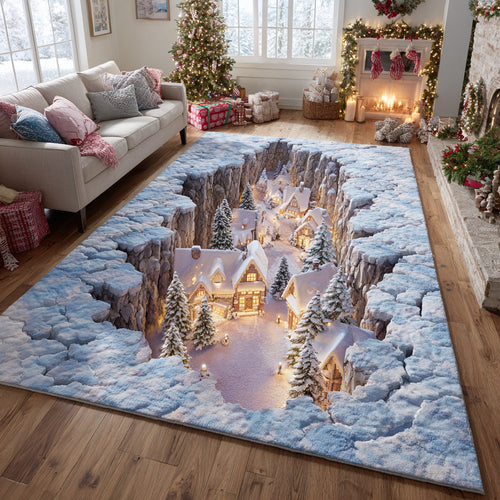 Frosty Village Area Rug NCU0DV8300