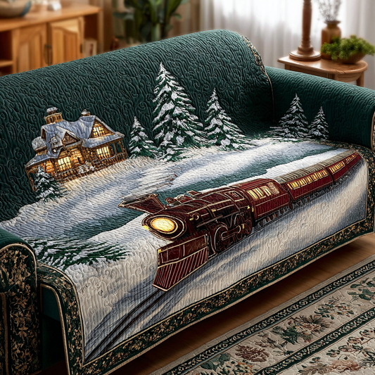 Frosty Whistle Quilted Sofa Cover NCU0DK10633