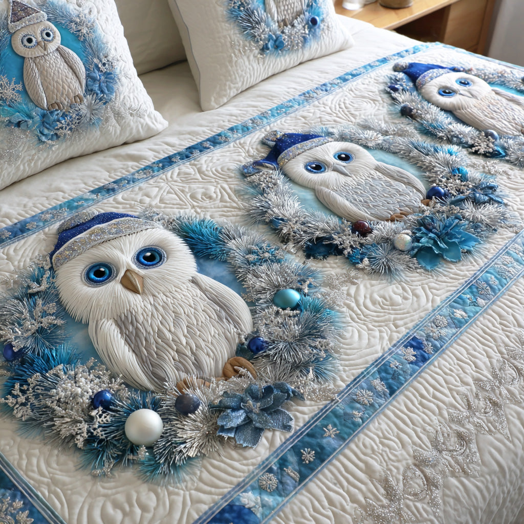 Frosty Wing Silence Quilted Bed Runner NCU0TD1259