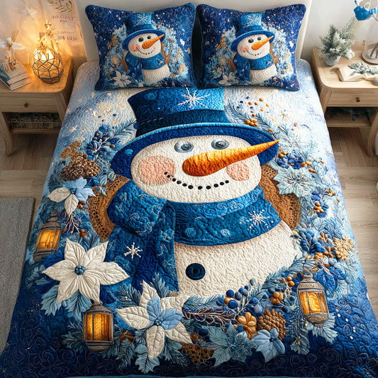 Frozen Christmas Dream 3-Piece Quilted Bedding Set NCU0TD966