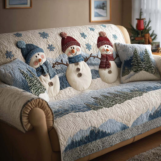 Frozen Lake Quilted Sofa Cover NCU0NT10934