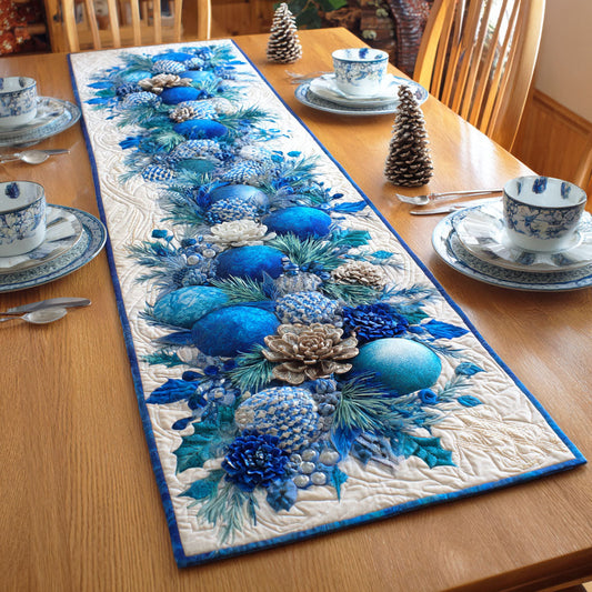 Frozen Starry Night Quilted Table Runner NCU0TD776