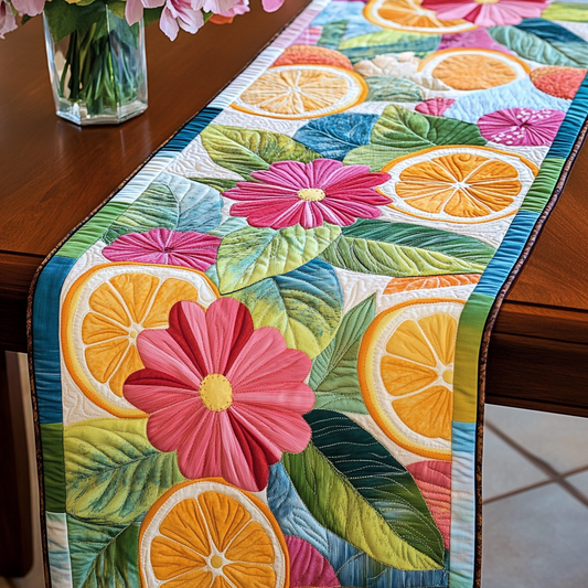 Fruit Fiesta Quilted Table Runner NCU0VL2511