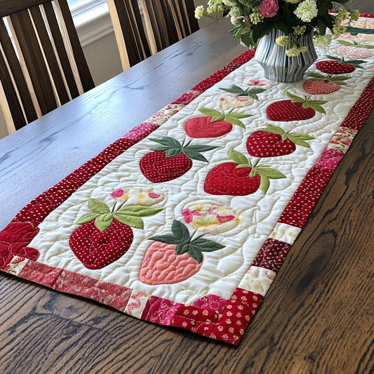 Fruit Harmony Quilted Table Runner NCU0NT3633