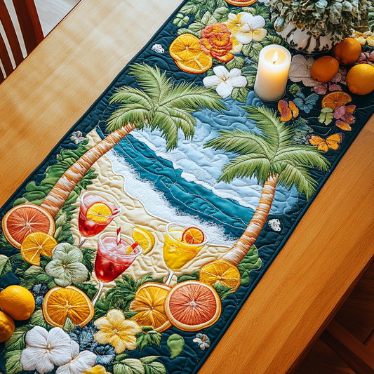Fruit Splash Quilted Table Runner NCU0VH5053