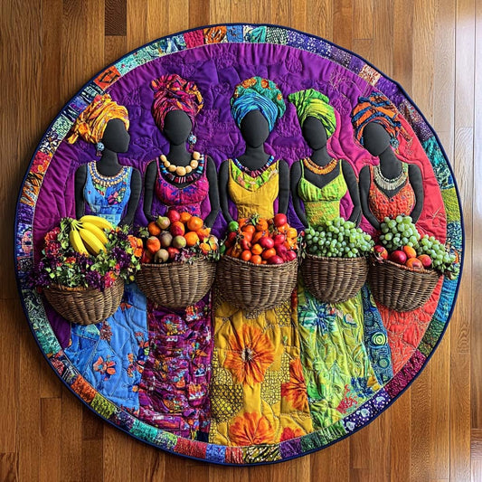 Fruitful Grace Quilted Round Mat NCU0NT8236