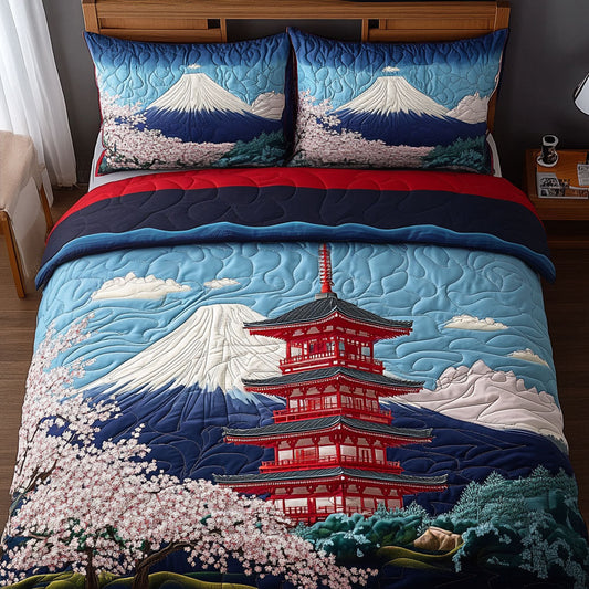 Fuji Serenity 3-Piece Quilted Bedding Set NCU0PT6693