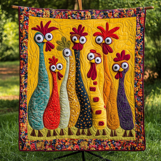 Funky Farmyard Friends Quilted Blanket NCU0PT4458
