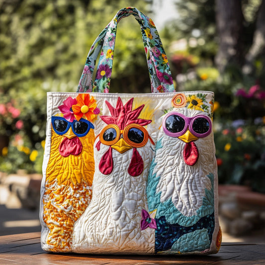 Funky Flock Quilted Tote Bag NCU0DV7666