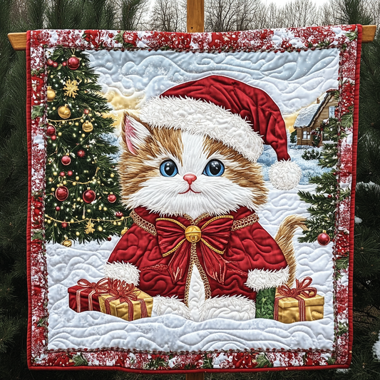 Furry Festive Whiskers Quilted Blanket NCU0DK1504