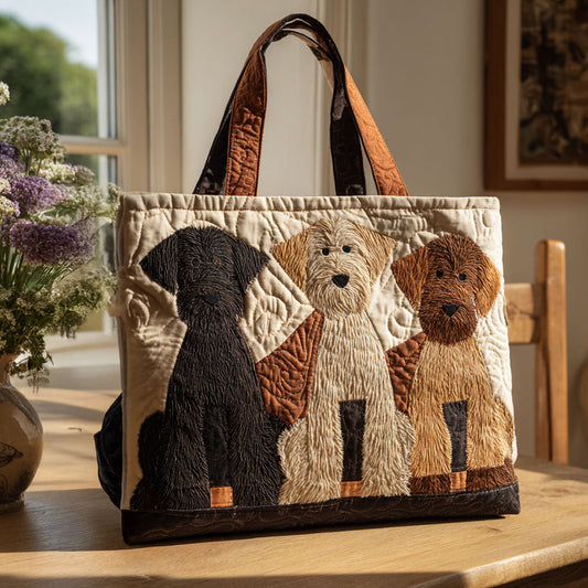 Furry Guardian Quilted Tote Bag NCU0PT9060