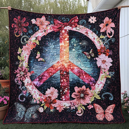 Galactic Peace Quilted Blanket NCU0NT7749