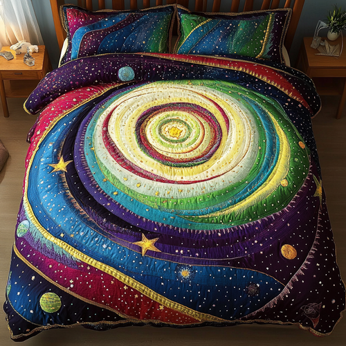 Galactic Wonder 3-Piece Quilted Bedding Set NCU0DK4480