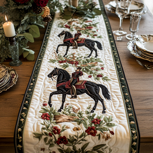 Gallant Horse Quilted Table Runner NCU0VH3458
