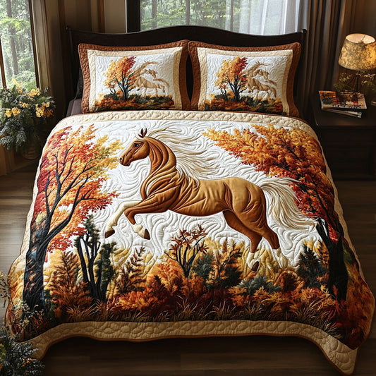 Gallop Dreams 3-Piece Quilted Bedding Set NCU0DV7333
