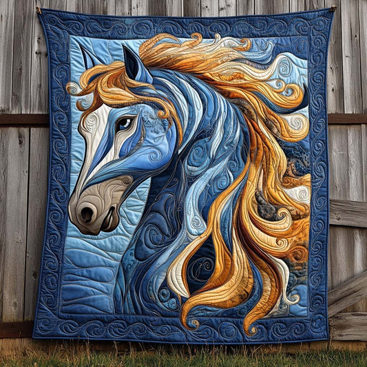 Galloping Glory Quilted Blanket NCU0XD248