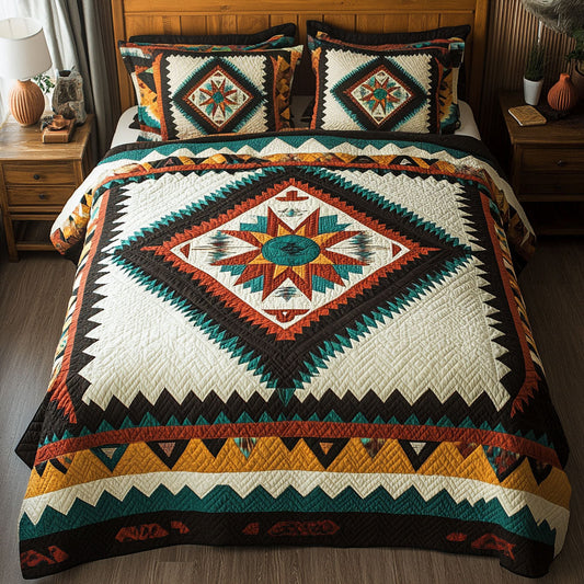 Galloping Grace 3-Piece Quilted Bedding Set NCU0PT3909