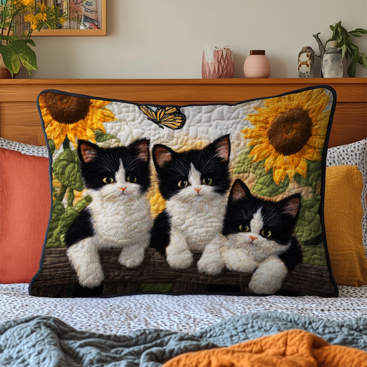 Garden Cat Quilted Bedding Pillow Case NCU0NT8914