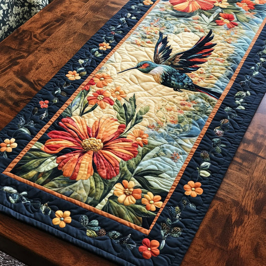 Garden Beauty Quilted Table Runner NCU0PT6733