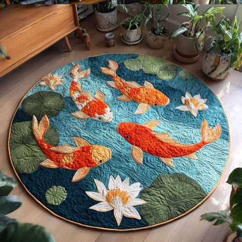 Garden Bliss Quilted Round Mat NCU0TV279
