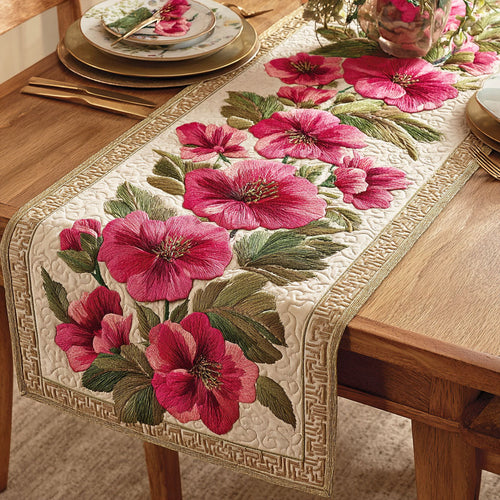 Garden Bloom Quilted Table Runner NCU0TD2343