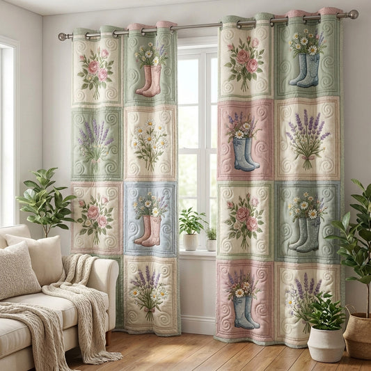 Garden Boots Quilted Curtains NCU0TV1767