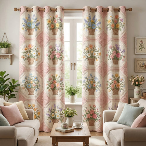 Garden Bouquet Quilted Curtains NCU0TV1765