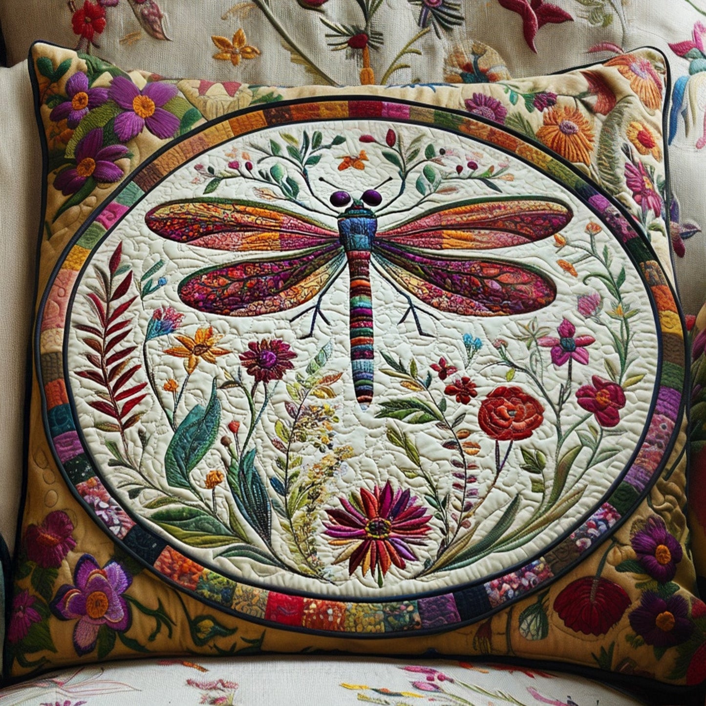 Garden Breeze Quilted Pillow Case NCU0PT4225