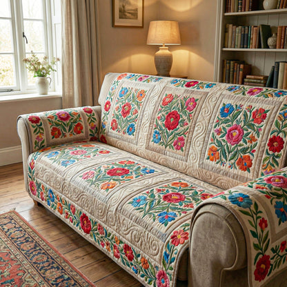 Garden Breeze Quilted Sofa Cover NCU0TD2402