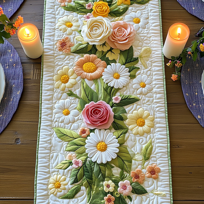 Garden Breeze Quilted Table Runner NCU0VH4579