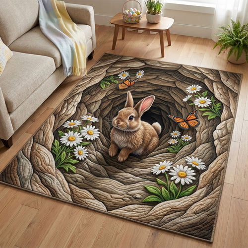 Garden Bunny Area Rug NCU0NT12452