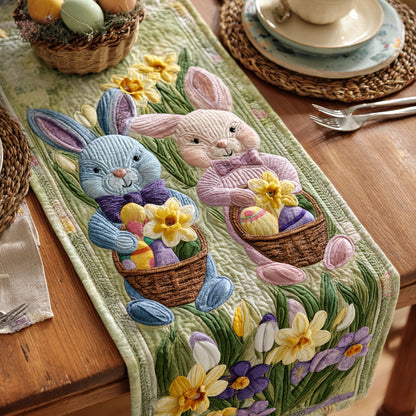 Garden Bunny Quilted Table Runner NCU0TD2315