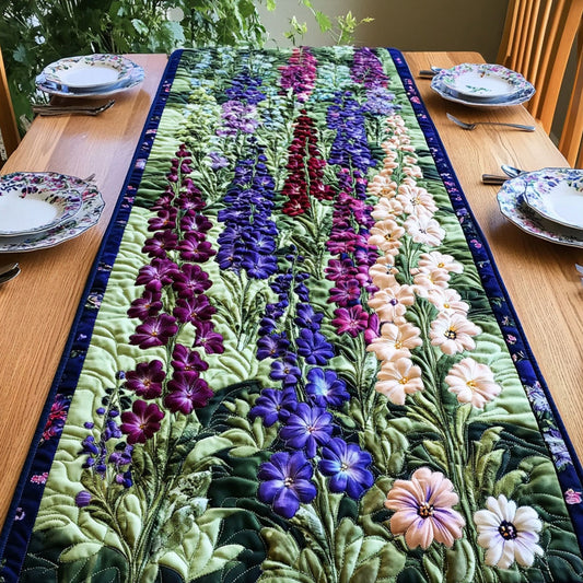 Garden Cascade Quilted Table Runner NCU0PT6862