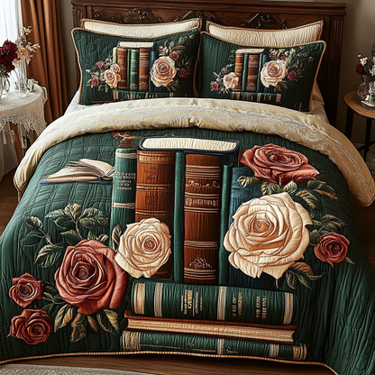 Garden Chapters 3-Piece Quilted Bedding Set NCU0VL2555