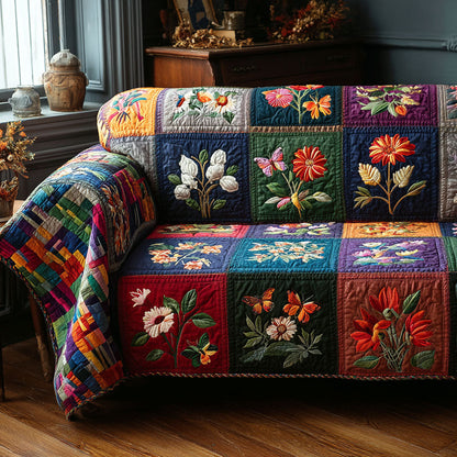 Garden Charm Quilted Sofa Cover NCU0DK11885