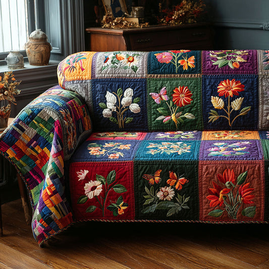 Garden Charm Quilted Sofa Cover NCU0DK11885