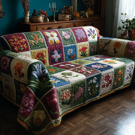 Garden Charm Quilted Sofa Cover NCU0DK11952