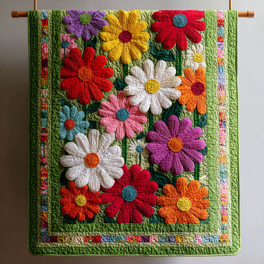 Garden Cheer Blooms Quilted Blanket NCU0TV105