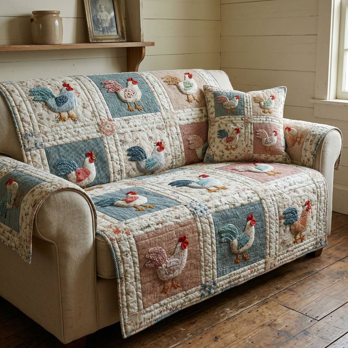 Garden Coop Quilted Sofa Cover NCU0NT12381