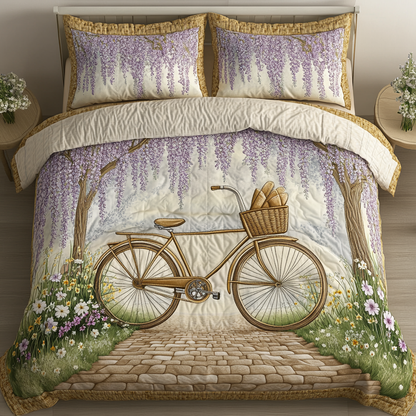 Garden Cruiser 3-Piece Quilted Bedding Set NCU0DK6082