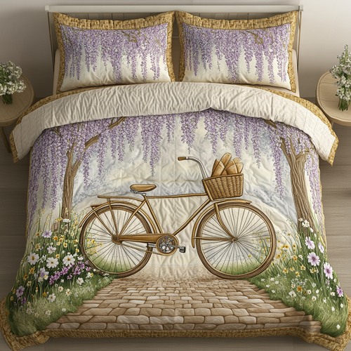 Garden Cruiser 3-Piece Quilted Bedding Set NCU0DK6082