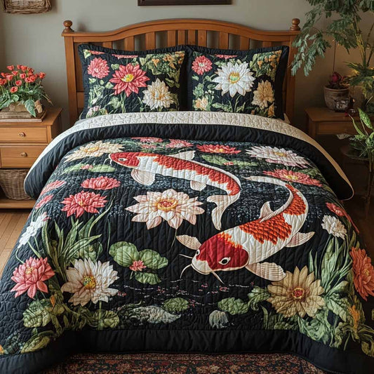 Garden Current 3-Piece Quilted Bedding Set NCU0XD2632