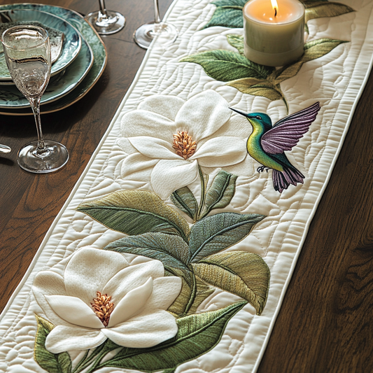 Garden Dance Quilted Table Runner NCU0VH4925