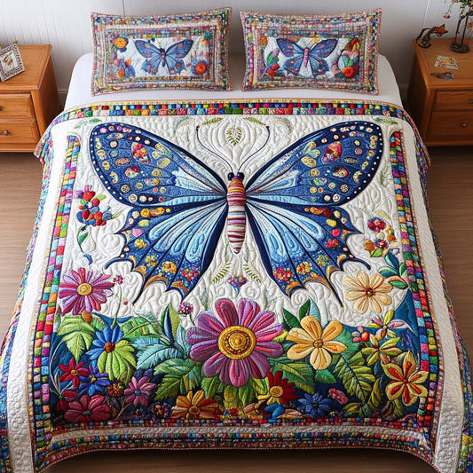 Garden Dreams 3-Piece Quilted Bedding Set NCU0NT2279