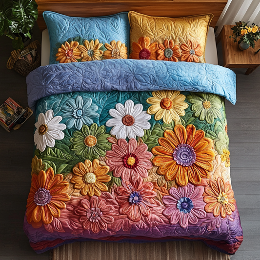 Garden Dreams 3-Piece Quilted Bedding Set NCU0VH5374