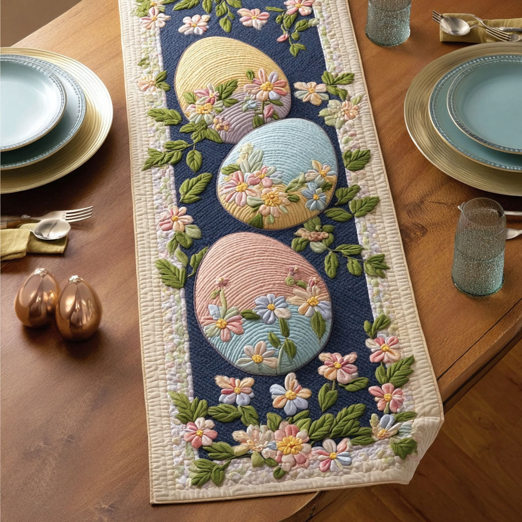 Garden Eggs Quilted Table Runner NCU0TD2323