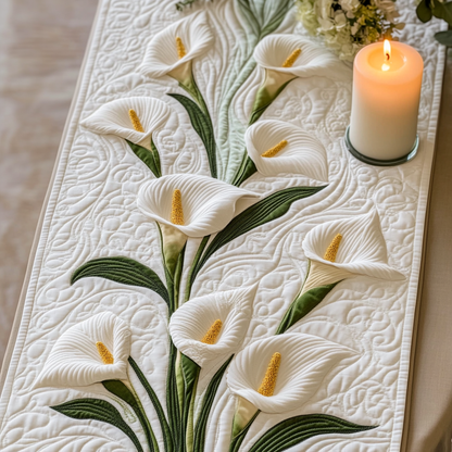 Garden Elegance Quilted Table Runner NCU0VH5088