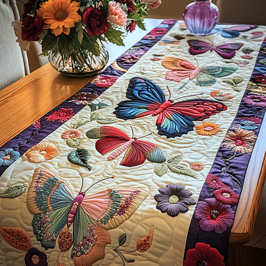 Garden Elegance Quilted Table Runner NCU0VL1124
