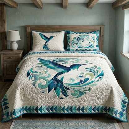 Garden Flight 3-Piece Quilted Bedding Set NCU0NT12547