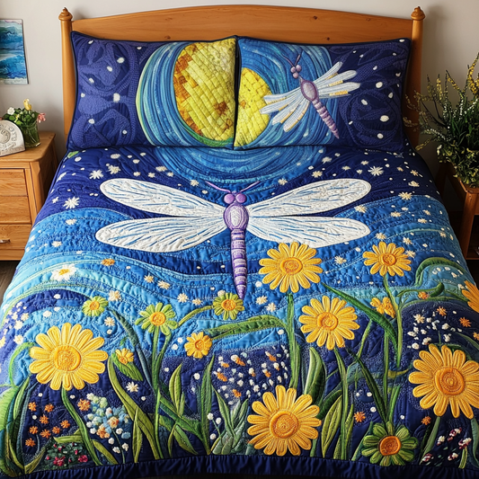 Garden Flight 3-Piece Quilted Bedding Set NCU0VH3950